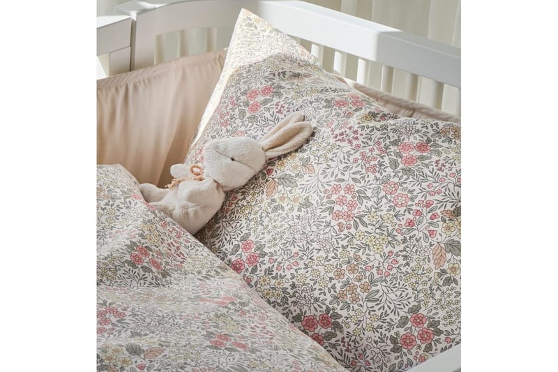 Påslakanset till Spjälsäng 2-Dels Floret Sand - Brun - Barn & bebis - Barntextilier - Barnsängkläder - Bäddset barn