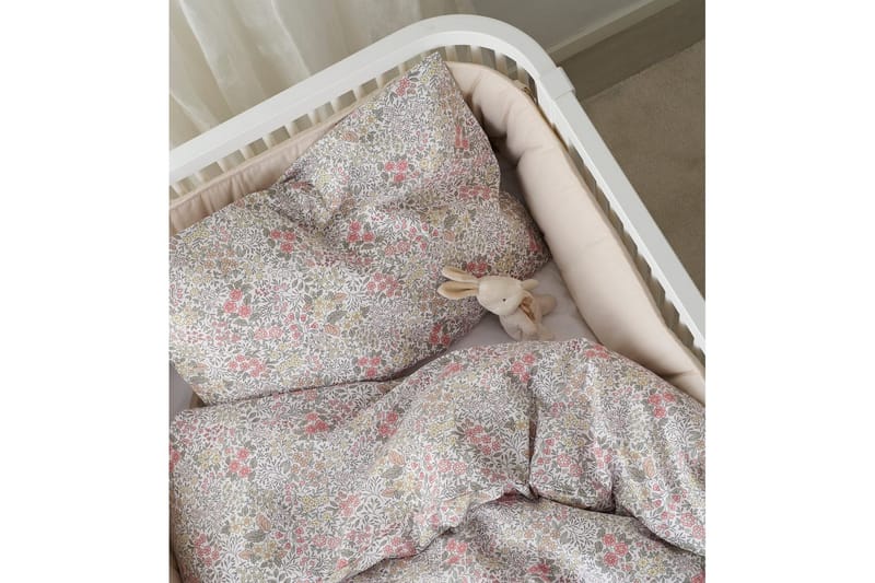 Påslakanset till Spjälsäng 2-Dels Floret Sand - Brun - Barn & bebis - Barntextilier - Barnsängkläder - Bäddset barn