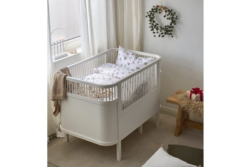 Påslakanset till Spjälsäng 2-Dels Julkvisten Röd - Röd - Textilier & mattor - Sängkläder - Täcke - Enkeltäcke