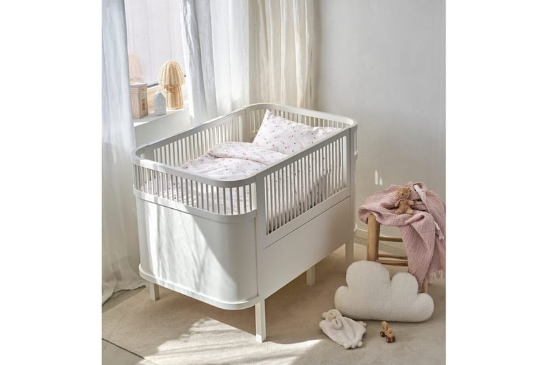 Påslakanset till Spjälsäng 2-Dels Päron Rosa - Rosa - Textilier & mattor - Sängkläder - Bäddset & påslakanset - Bäddset enkelsäng