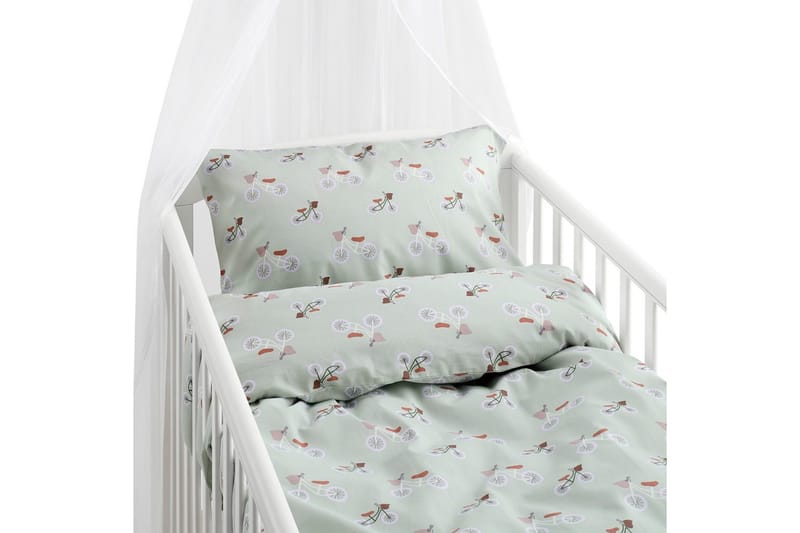 Påslakanset till Spjälsäng 2-Dels Plingeling Grön, Grön