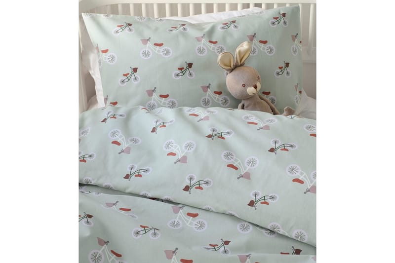 Påslakanset till Spjälsäng 2-Dels Plingeling Grön - Grön - Barn & bebis - Barntextilier - Barnsängkläder - Bäddset barn