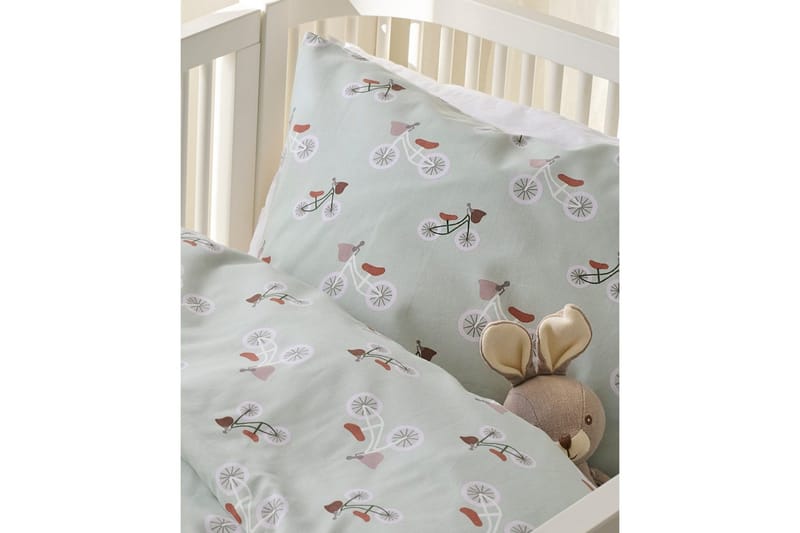 Påslakanset till Spjälsäng 2-Dels Plingeling Grön - Grön - Textilier & mattor - Sängkläder - Täcke - Enkeltäcke