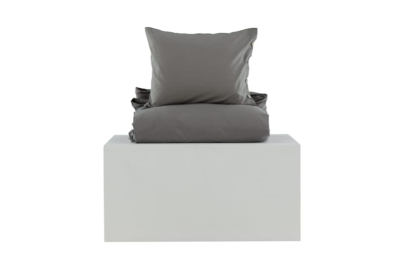 PLAMONDON Bäddset 2-Dels 150x200/50x60 cm Grå - Bäddset & påslakanset - Bäddset dubbelsäng - Sängkläder