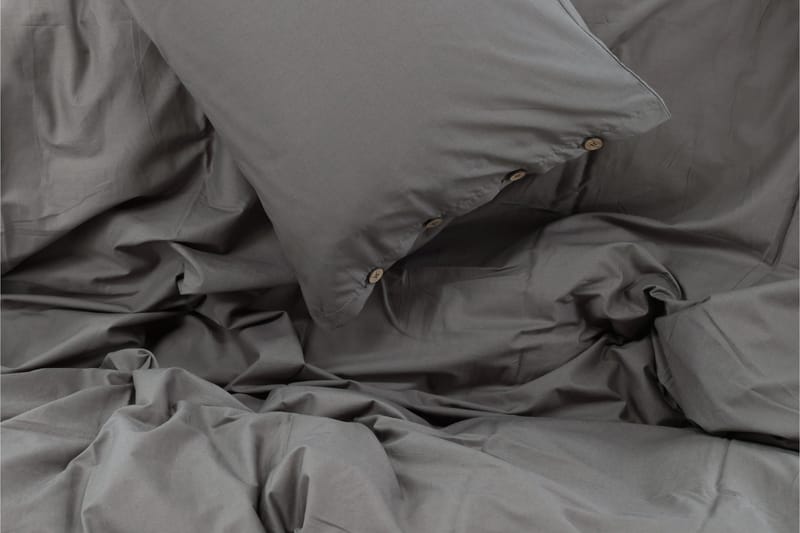 PLAMONDON Bäddset 2-Dels 150x200/50x60 cm Grå - Bäddset & påslakanset - Bäddset dubbelsäng - Sängkläder