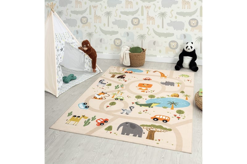 Play Barnmatta 160x230 cm - Beige - Barn & bebis - Barntextilier - Barnmattor