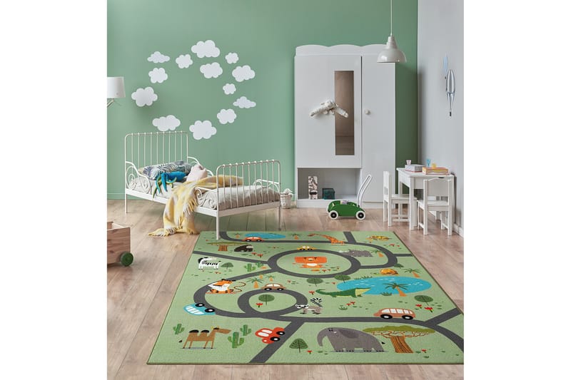 Play Barnmatta 160x230 cm - Grön - Barn & bebis - Barntextilier - Barnmattor