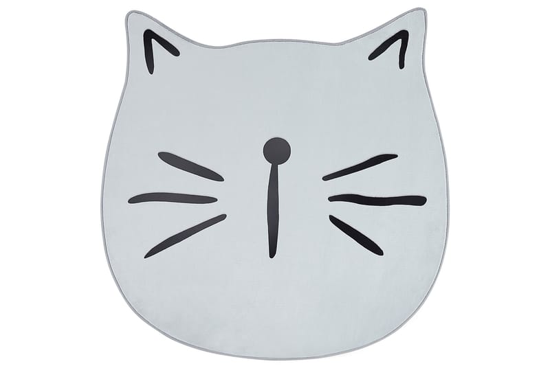 Kitty Barnmatta Rund 100 cm Grå - Barn & bebis - Barntextilier - Barnmattor