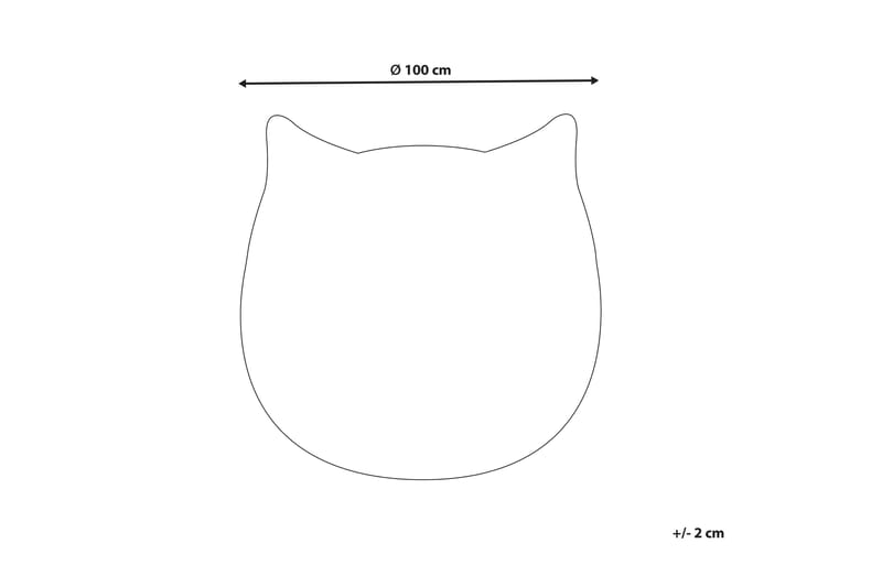 Kitty Barnmatta Rund 100 cm Vit - Barn & bebis - Barntextilier - Barnmattor