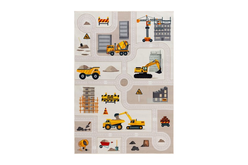 Rajender Barnmatta 120x160 cm Rektangulär - Linne - Barn & bebis - Barntextilier - Barnmattor