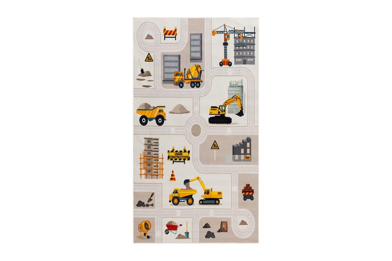 Rajender Barnmatta 80x150 cm Rektangulär - Linne - Barn & bebis - Barntextilier - Barnmattor