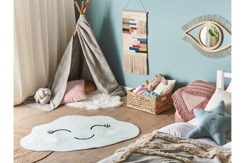 TRINO Barnmatta 90x120 cm Grön - Barn & bebis - Barntextilier - Barnmattor