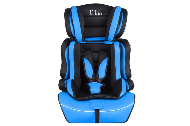 Kikid Bilbarnstol Basic R129 76-105 cm - Svart/Blå - Bilbarnstolar