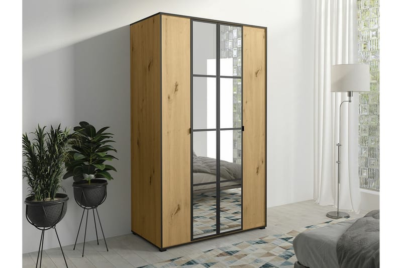 Aberfelt Barnskåp 120x206 cm Svart - Barn & bebis - Förvaring barnrum