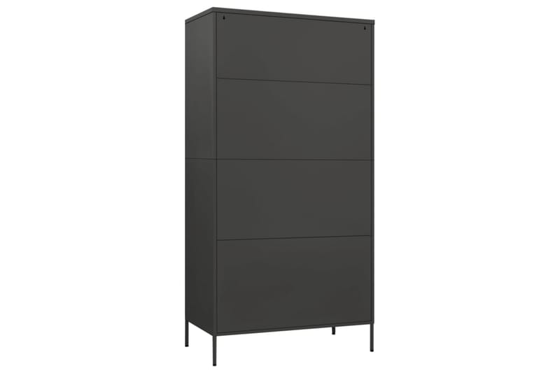 336243 garderob antracit 90x50x180 cm Stål - Grå - Barn & bebis - Förvaring barnrum - Barngarderob