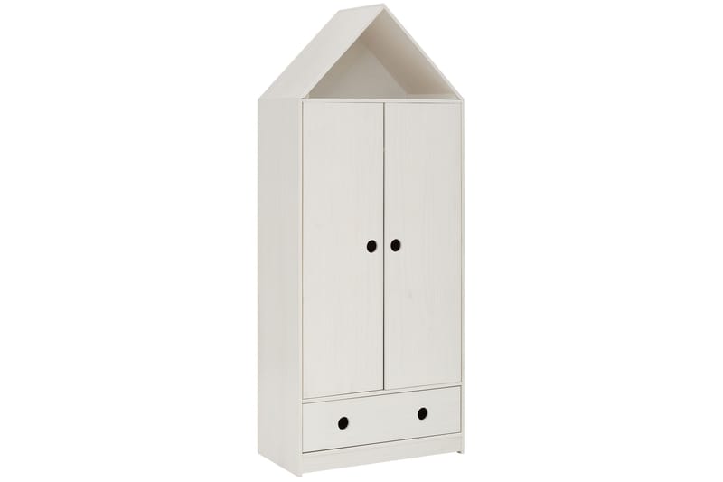 BILIANA Barngarderob 75x180 cm Vit - Barn & bebis - Förvaring barnrum - Barngarderob
