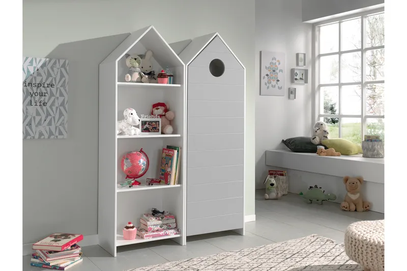 Bustorp Garderob 2-pack - Vit/Grå - Förvaring - Skåp - Garderobsskåp