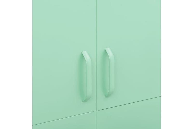 Garderob 90x50x180 cm mintgrön stål - Grön - Garderobsskåp - Barngarderob