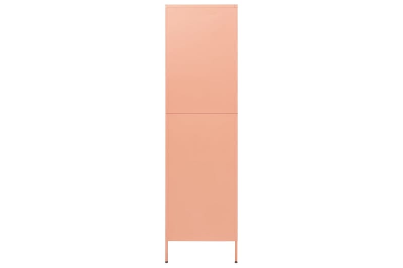 Garderob 90x50x180 cm rosa stål - Rosa - Garderobsskåp - Barngarderob