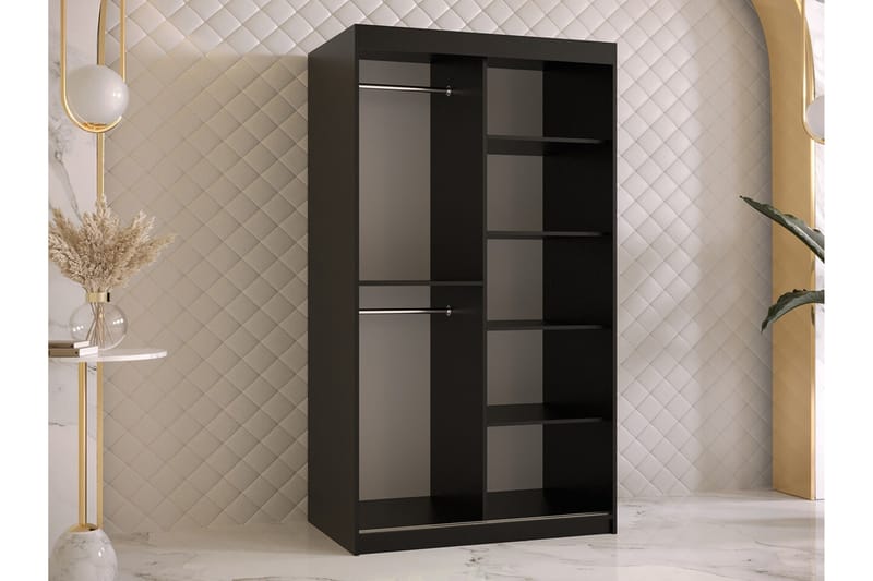 Dunvegan Garderob 100x200 cm Svart - Barn & bebis - Förvaring barnrum