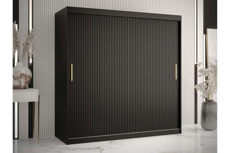 Dunvegan Garderob 180x200 cm Svart - Barn & bebis - Förvaring barnrum