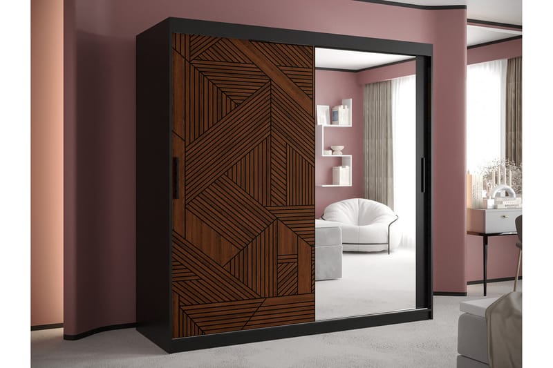 Dunvegan Garderob 180x200 cm Svart - Barn & bebis - Förvaring barnrum