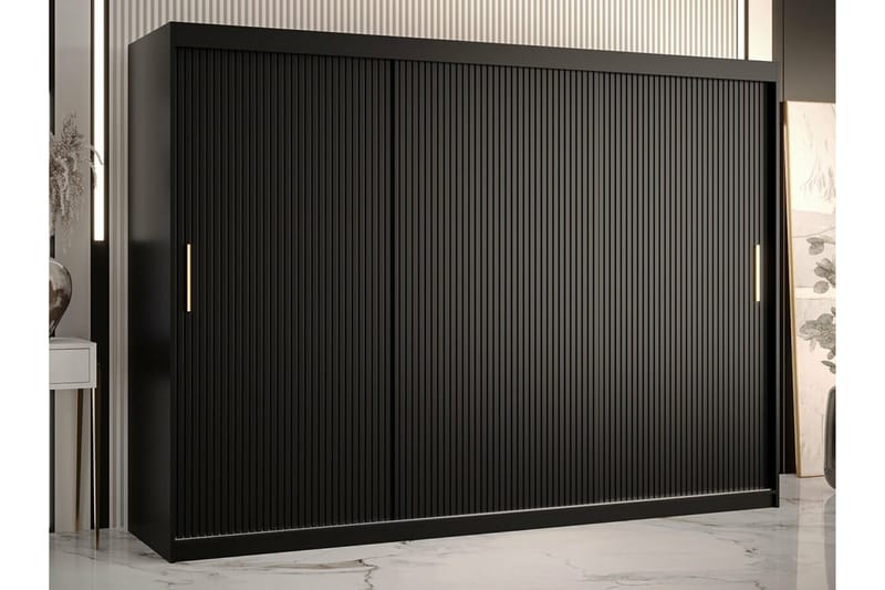 Dunvegan Garderob 250x200 cm Svart - Barn & bebis - Förvaring barnrum