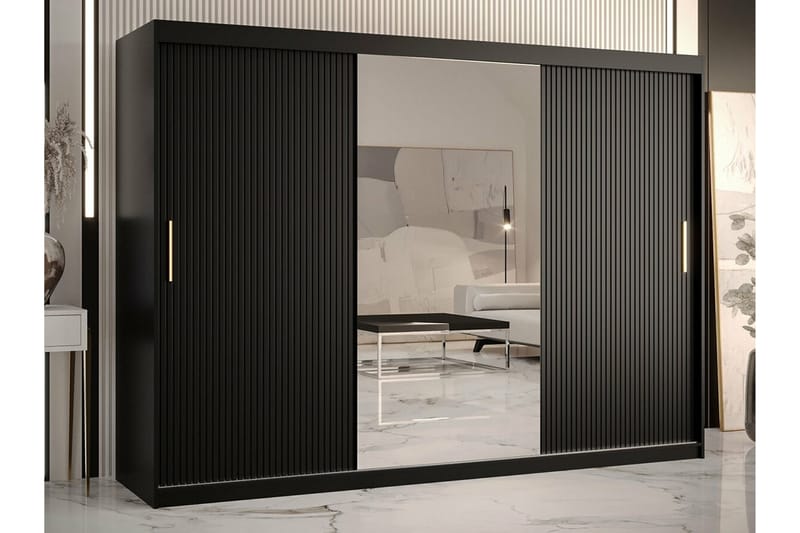 Dunvegan Garderob 250x200 cm Svart - Barn & bebis - Förvaring barnrum