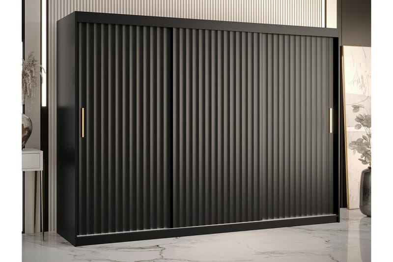 Dunvegan Garderob 250x200 cm Svart - Barn & bebis - Förvaring barnrum