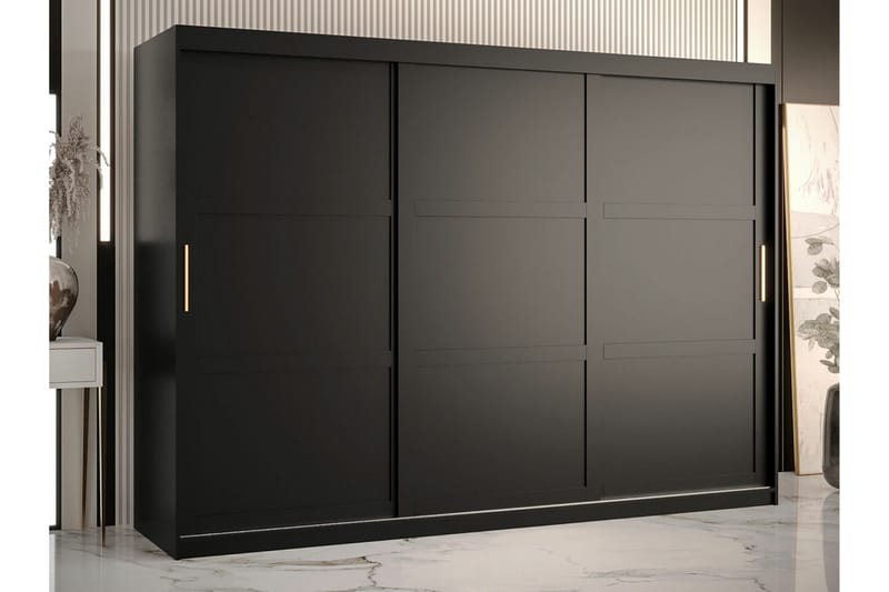 Dunvegan Garderob 250x200 cm Svart - Barn & bebis - Förvaring barnrum