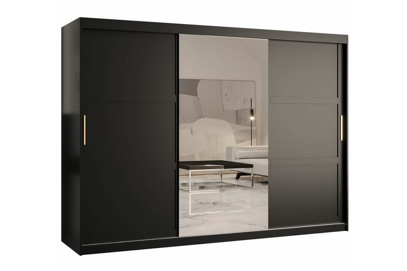 Dunvegan Garderob 250x200 cm Svart - Barn & bebis - Förvaring barnrum