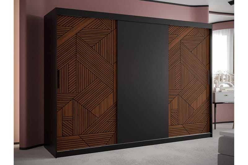 Dunvegan Garderob 250x200 cm Svart - Barn & bebis - Förvaring barnrum