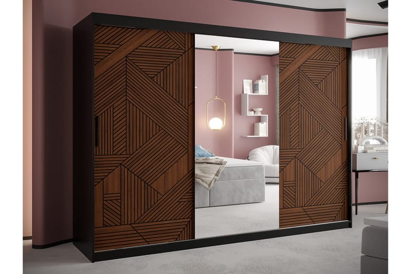 Dunvegan Garderob 250x200 cm Svart - Barn & bebis - Förvaring barnrum