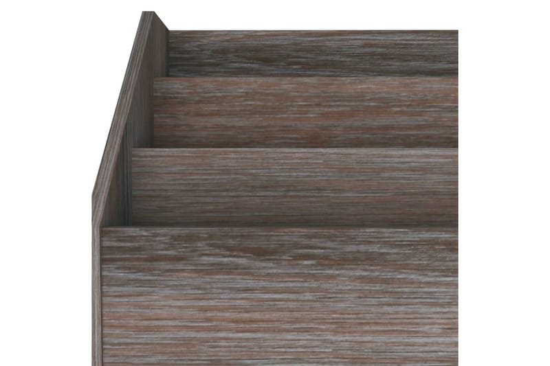 Tidningsställ för barn grå och sonoma-ek 71x30x78,5cm spånsk - Grå - Barn & bebis - Förvaring barnrum - Hylla barnrum - Bokhylla barn