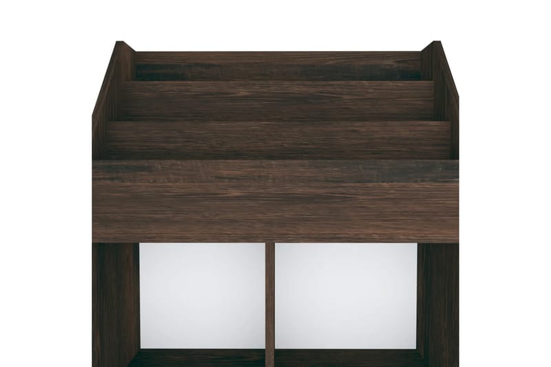 Tidningsställ för barn rökig ek 71x30x114 cm spånskiva - Rökig ek - Förvaring - Småförvaring - Förvaringsställ - Tidningsställ