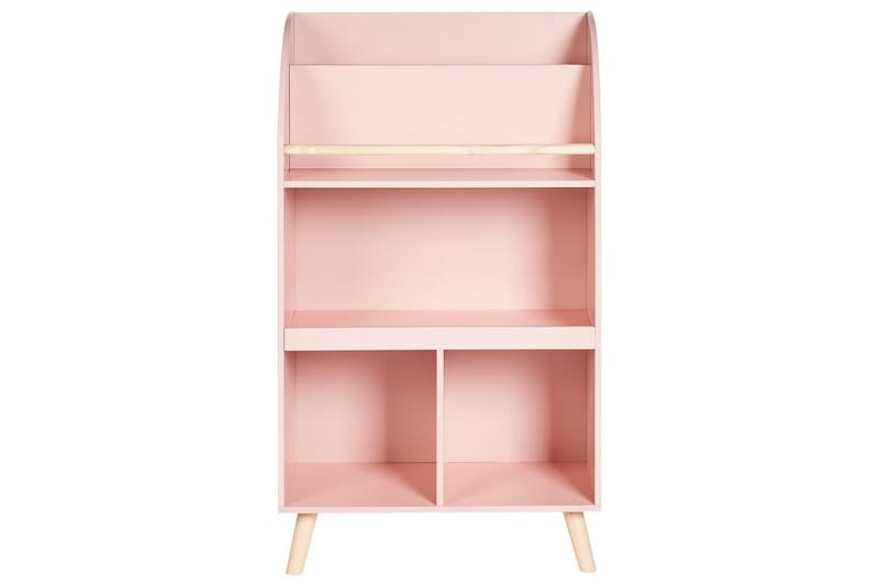Bokhylla Liloet med 3 hyllor Rosa, ljust trä - Rosa, ljust trä - Barn & bebis - Förvaring barnrum - Hylla barnrum - Bokhylla barn