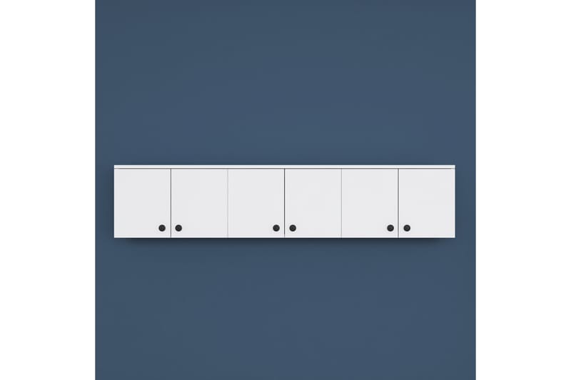 Jaibir Vägghylla 179,6x37,5 cm Vit - Hanah Home - Förvaring - Hyllor - Vägghylla