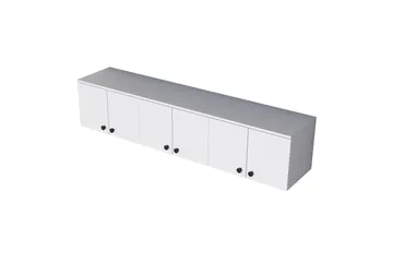 Jaibir Vägghylla 179,6x37,5 cm Vit - Hanah Home - Förvaring - Hyllor - Vägghylla