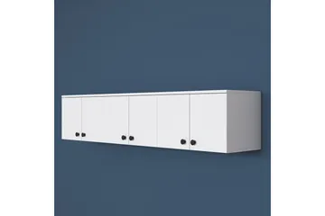 Jaibir Vägghylla 179,6x37,5 cm Vit - Hanah Home - Förvaring - Hyllor - Vägghylla