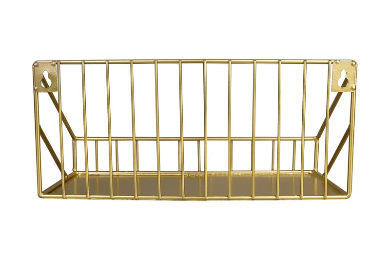 KATJA Hylla 30x11x11 cm Guld - Guld - Förvaring - Hyllor - Vägghylla