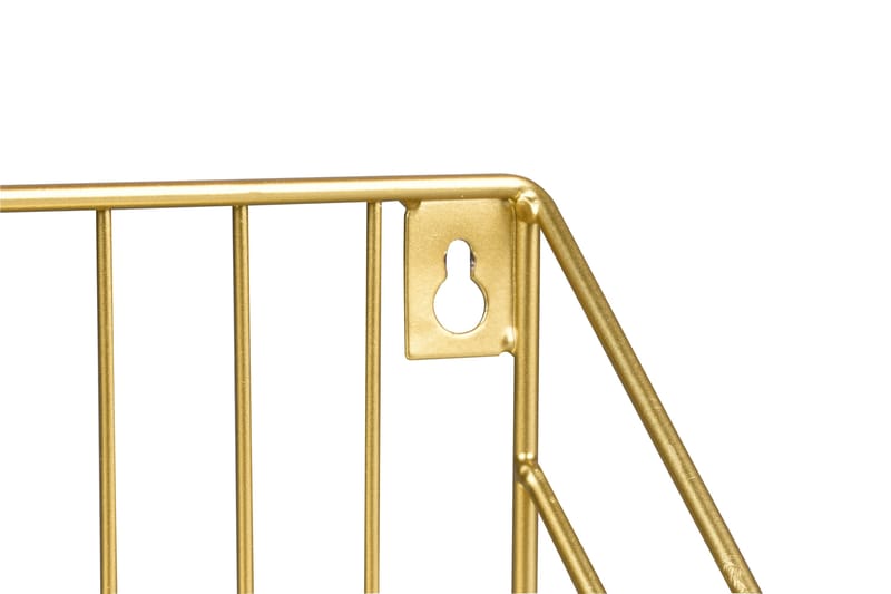 KATJA Hylla 30x11x11 cm Guld - Guld - Förvaring - Hyllor - Vägghylla