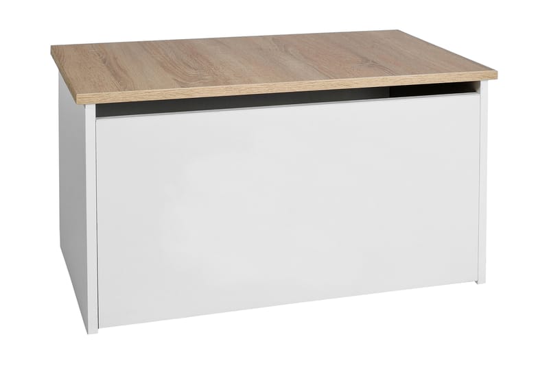 DARITE Leksakslåda 73x40x42 cm Vit/Sonomaek - Leksakslådor - Förvaring barnrum - Barnrum
