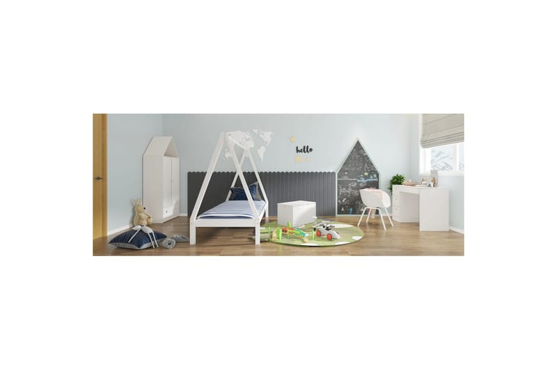 Leksakslåda/Skrin Alpi 70x40x40 cm, Vit - 70x40x40 cm, Vit - Barn & bebis - Förvaring barnrum - Leksaksförvaring - Leksakslådor