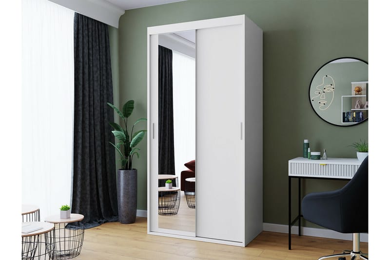 Midford Barnskåp 100x205 cm Vit - Barn & bebis - Förvaring barnrum