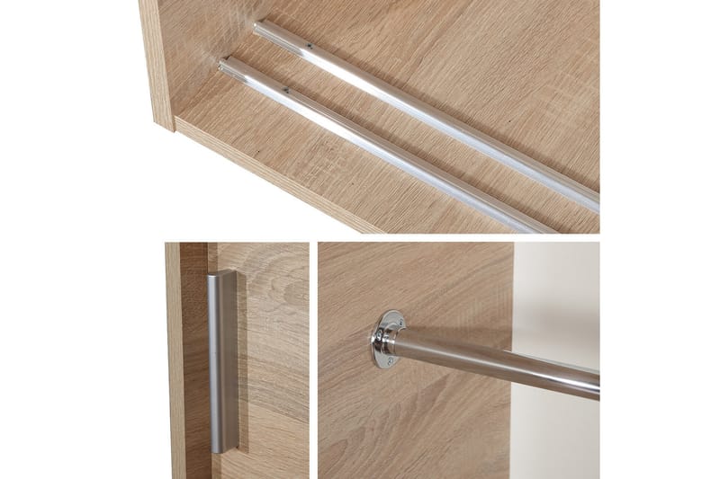 Midford Barnskåp 100x205 cm Vit - Barn & bebis - Förvaring barnrum