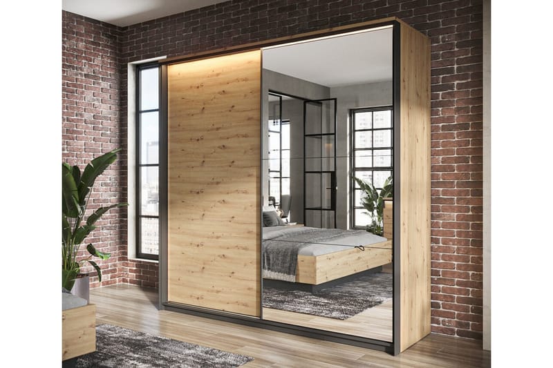 Rathmore Barnskåp 220x221 cm Svart - Barn & bebis - Förvaring barnrum
