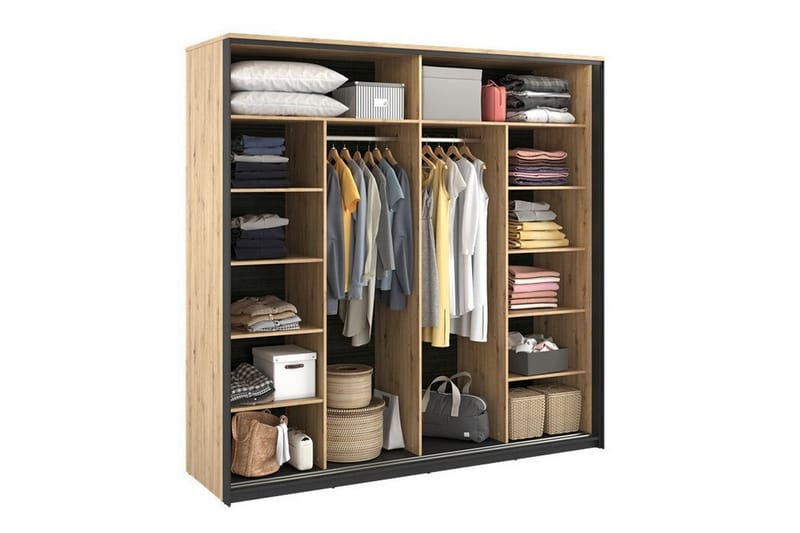 Rathmore Barnskåp 220x221 cm Svart - Barn & bebis - F�örvaring barnrum