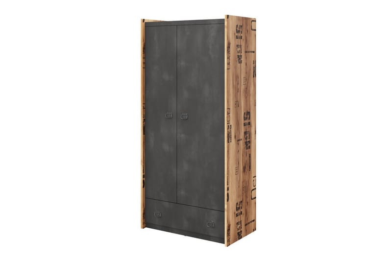 Rathmore Barnskåp 90x190 cm Grå - Barn & bebis - Förvaring barnrum