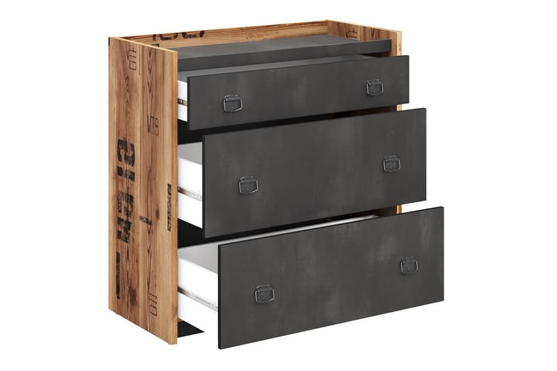Rathmore Barnskåp 90x90 cm Grå - Barn & bebis - Förvaring barnrum