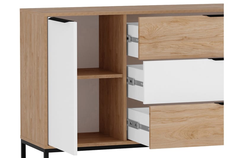 Staffin Barnskåp 135x80 cm Vit - Barn & bebis - Förvaring barnrum